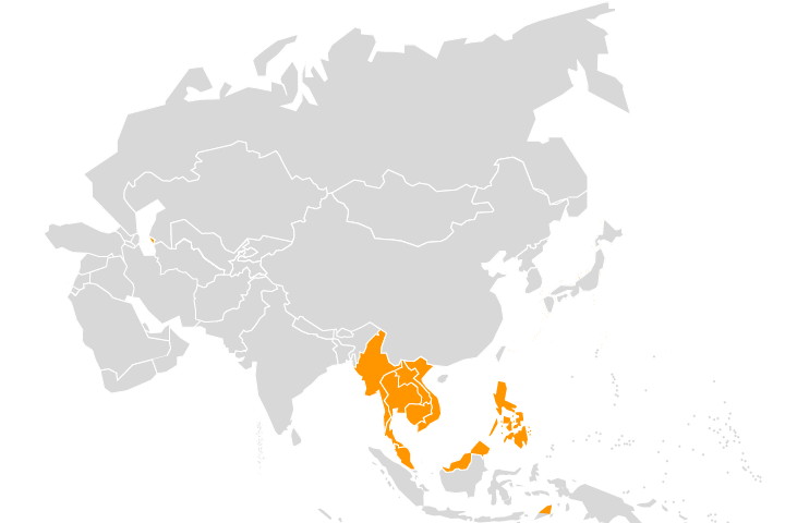 Mapa - Azja południowo-wschodnia