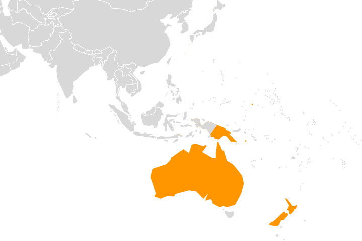 Mapa - OCEANIA